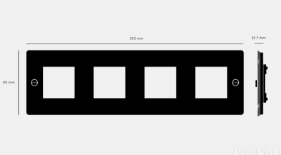 Ramka 4G Wall Plate Palony Brąz Standard europejski
