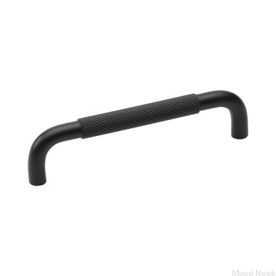 Uchwyt meblowy podłużny Helix 128 Czarny Metalowy