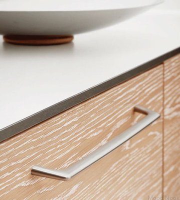 Vista 320 metall silver borstat långsträckt möbelhandtag