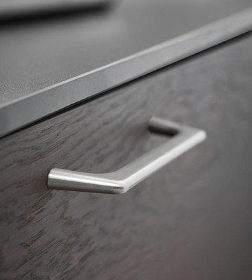 Vista 320 metall silver borstat långsträckt möbelhandtag