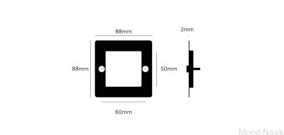 Europlåt 1G Dubbelmodulram, Stål, Mässing, Bränd brons, Brittisk Standard