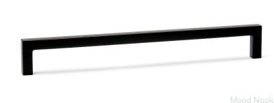 Uchwyt meblowy podłużny U 0056 128 Metalowy czarny