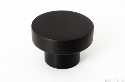 Möbelknopp Dot 40 Aluminium svart