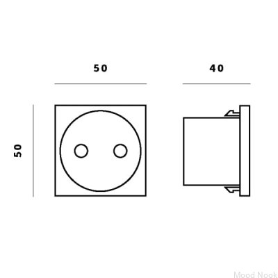 Euro Shuko Euro-plattans uttagsmodul Svart Brittisk standard