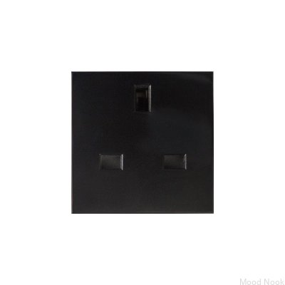 13 Amp UK Modul Englisch Euro Plate Plug Schwarz