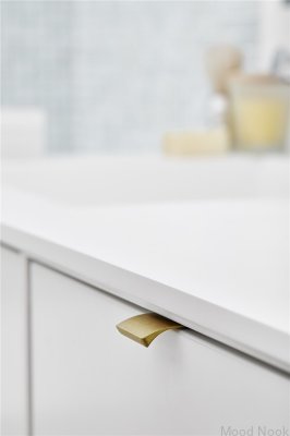 Uchwyt meblowy krawędziowy Edge Straight 40 Aluminium Ciemny Złoty Szczotkowany