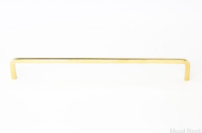 Удлиненная мебельная ручка Thread 224 Polished Brass Неокрашенный