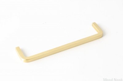 Ручка мебельная длинная Thread 128 Brass Brushed Неокрашенный