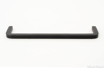 Möbelhandtag gänga 128. Aluminium svart