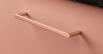 Tirador para mueble alargado Pura 160 Cobre pulido