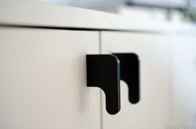 Möbelhandtag Soft Cut 55 Svart aluminium