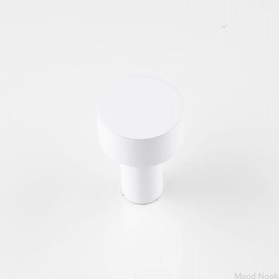 Gałka meblowa Luciola 20 Aluminiowa Biała