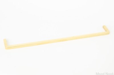 Удлиненная мебельная ручка Thread 320 Polished Brass Неокрашенная
