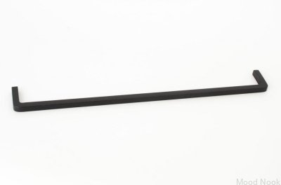 Möbelhandtag med gänga 320. Aluminium Svart