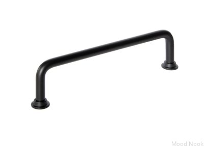Avlångt möbelhandtag 1353 128 Care Metal svart