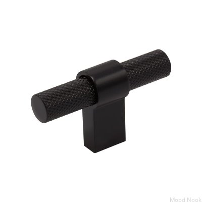 Möbelknopp T-Bar Helix Metal Black