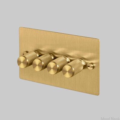 Cross 4G 120W LED-dimmer Mässing Brittisk Standard