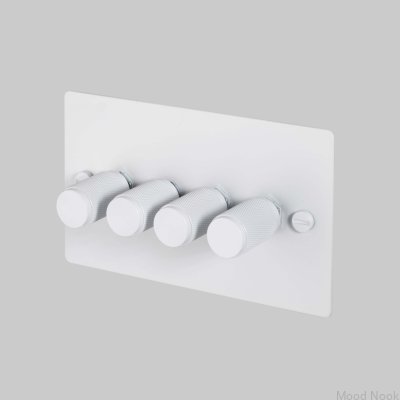 Cross 4G LED-dimmer 120W stålvit brittisk standard