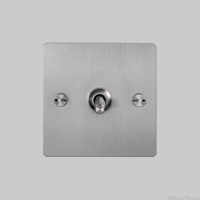 Cross 1G Enkelbrytare Stål Silver Brittisk Standard