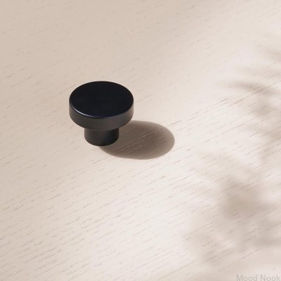 Möbelknopp Circular 33 Metal Black