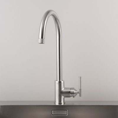 Кухонный кран Cross Brass Silver с европейским разъемом