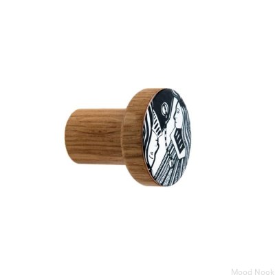 Настенная вешалка Kosmosy Wooden Oak Enamel - Бесцветное полуматовое масло