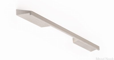 Skena 192 Avlångt möbelhandtag, Aluminium, Silver Borstad