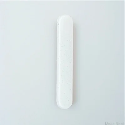 Runt 128 möbelhandtag, glas, vit