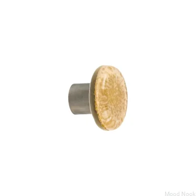 Guld Möbelknopp i glas