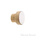 Galki do mebli SIMPLE emaliowane 3 cm - olej wybielający - bialy.webp