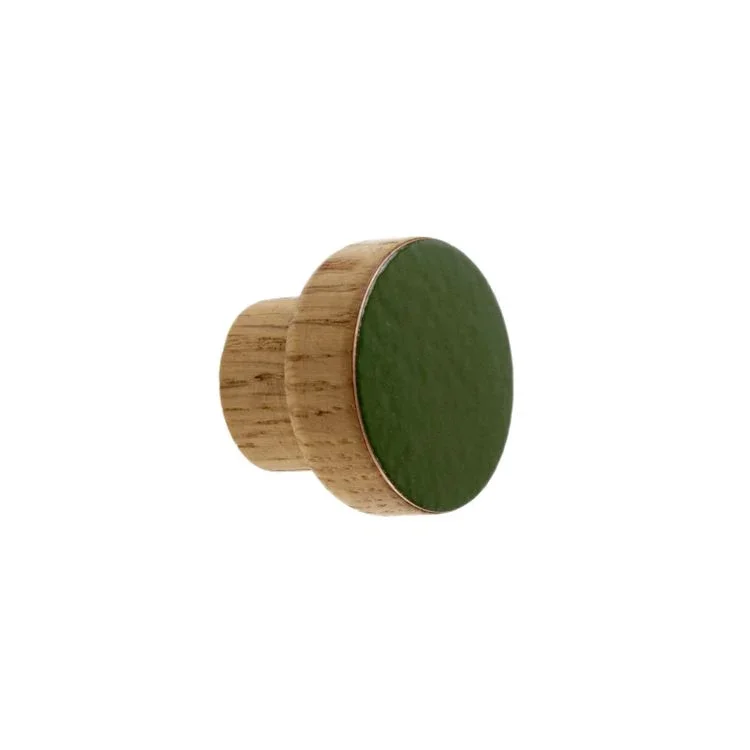 Galki do mebli SIMPLE emaliowane 3 cm - ciemny zielony.webp