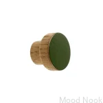Galki do mebli SIMPLE emaliowane 3 cm - ciemny zielony.webp