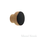 Galki do mebli SIMPLE emaliowane 3 cm -   czarny.webp