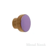 Galki do mebli SIMPLE emaliowane 3 cm -  fioletowy.webp