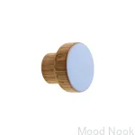 Galki do mebli SIMPLE emaliowane 3 cm - jasny niebieski.webp