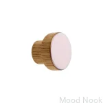 Galki do mebli SIMPLE emaliowane 3 cm - jasny rozowy.webp