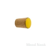 Galki do mebli SIMPLE CONE emaliowane 2 cm -  zolty.webp
