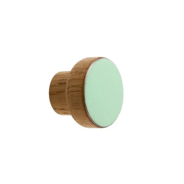 Galki do mebli SIMPLE emaliowane 3 cm -   miętowy.webp