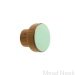 Galki do mebli SIMPLE emaliowane 3 cm -   miętowy.webp
