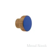 Galki do mebli SIMPLE emaliowane 3 cm -   cieply niebieski.webp
