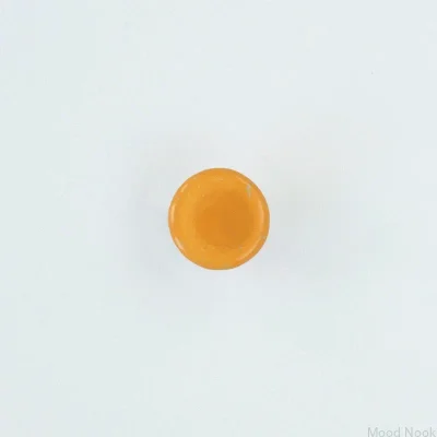 Rund möbelknopp i glas Honung