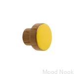 Gałki do mebli SIMPLE emaliowane 3 cm - zolty.webp
