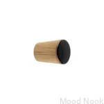 Galki do mebli SIMPLE CONE emaliowane 2 cm -  czarny.webp