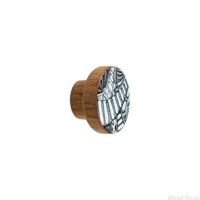 Ручка мебельная Kosmosy Wooden Oak Enamel - бесцветное полуматовое масло