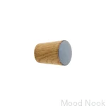 Galki do mebli SIMPLE CONE emaliowane 2 cm -  jasny szary (1).webp