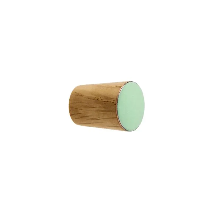 Galki do mebli SIMPLE CONE emaliowane 2 cm -  mietowy.webp