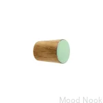 Galki do mebli SIMPLE CONE emaliowane 2 cm -  mietowy.webp