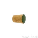 Galki do mebli SIMPLE CONE emaliowane 2 cm -   olej bezbarwny - ciemny zielony.jpg