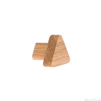 Möbelknopp Just One Triangular Wooden - Olja Färglös Halvmatt