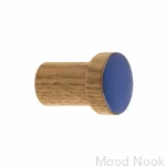 wieszaki SIMPLE emaliowane 3 cm - olej bezbarwny - cieply niebieski.webp